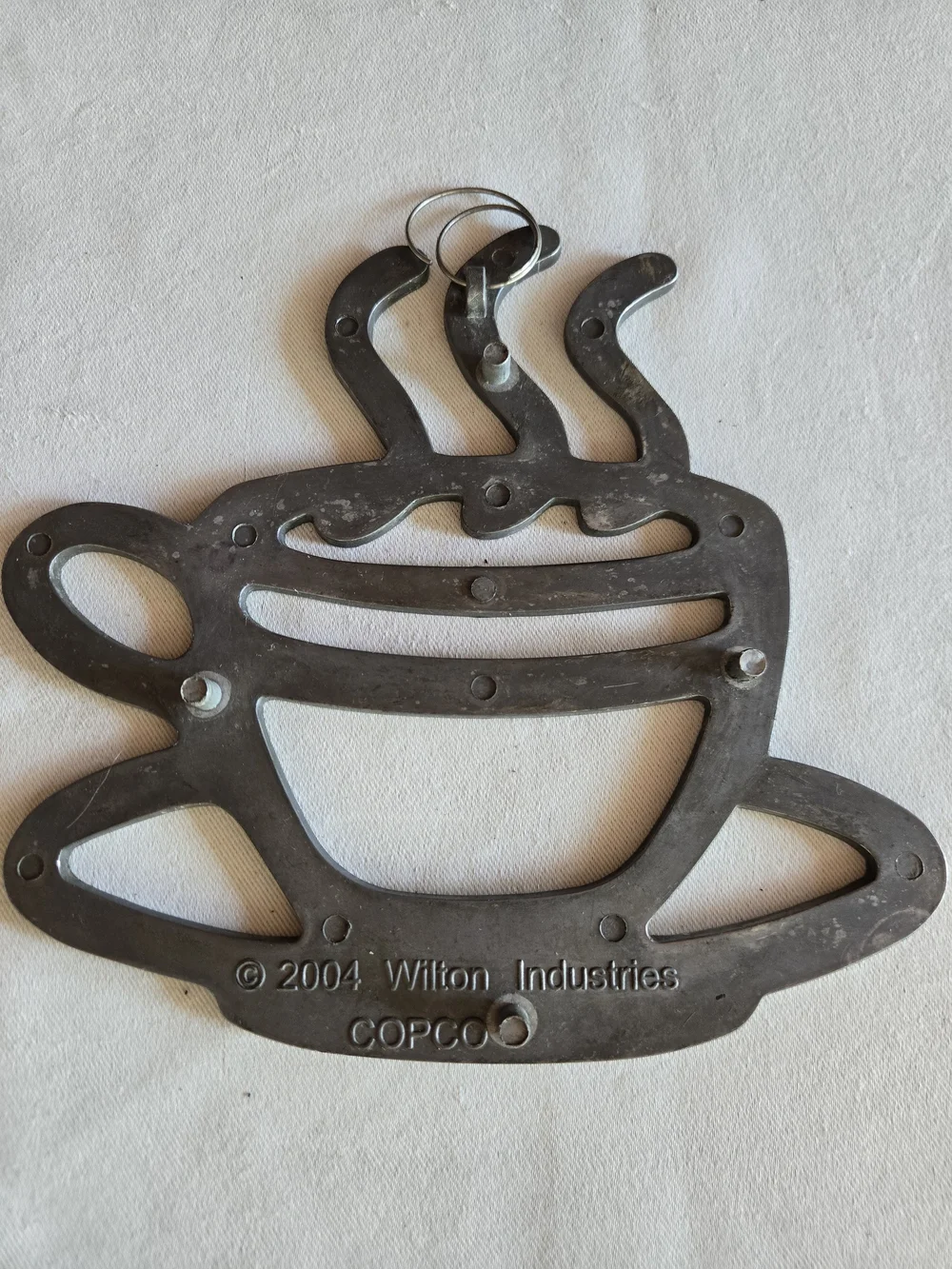 Metal Coffee Cup Trivet - Black